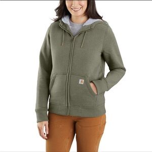 Carhartt Women's Olive Zip-Up Hoodie